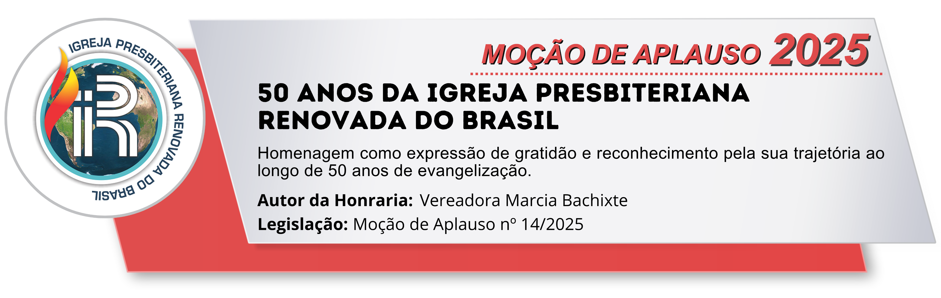 50 ANOS DA IGREJA PRESBITERIANA RENOVADA DO BRASIL