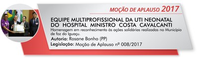 Equipe Multiprofissional que atua na UTI Neonatal do Hospital Ministro Costa Cavalcanti