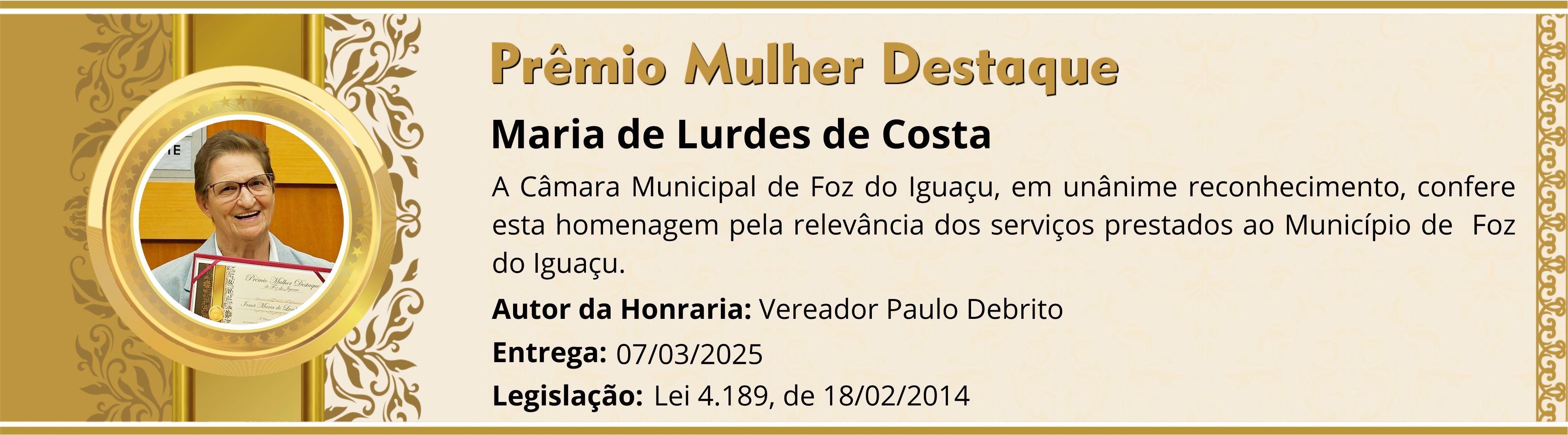 Maria de Lurdes de Costa