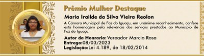 Maria Irailde da Silva Vieira Reolon