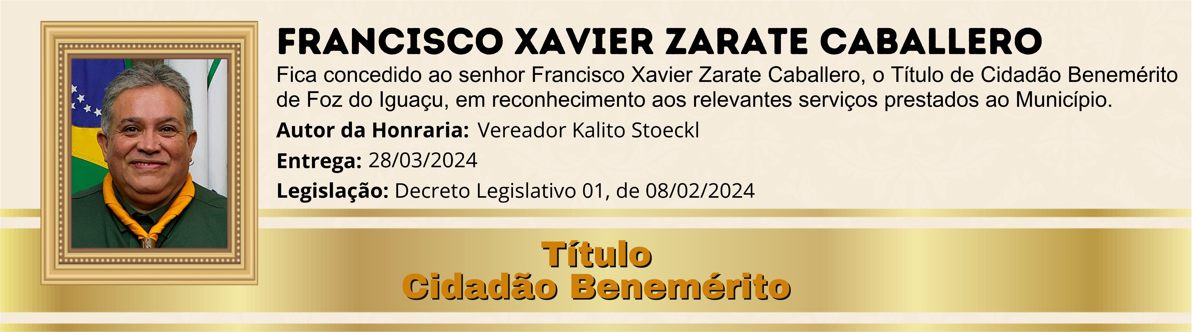 Francisco Xavier Zarate Caballero