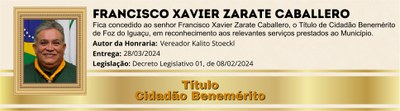Francisco Xavier Zarate Caballero