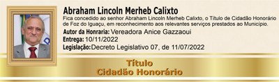 Abraham Lincoln Merheb Calixto