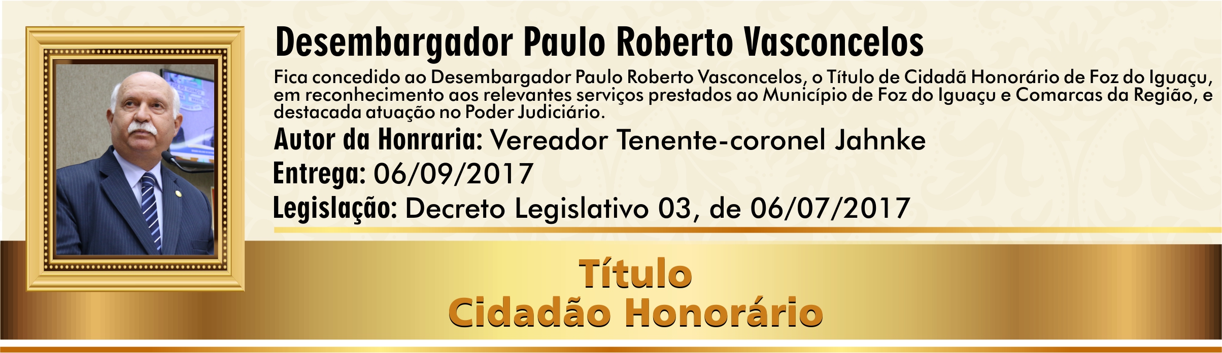 Desembargador Paulo Roberto Vasconcelos