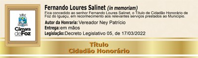 Fernando Loures Salinet (in memoriam)