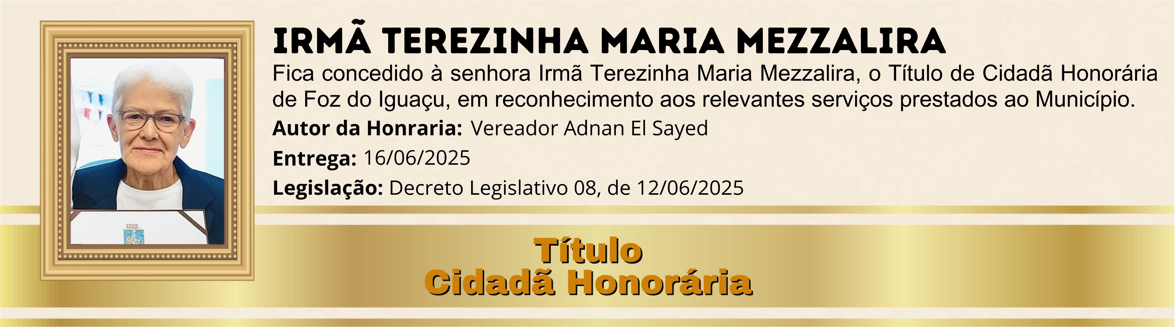 Irmã Terezinha Maria Mezzalira