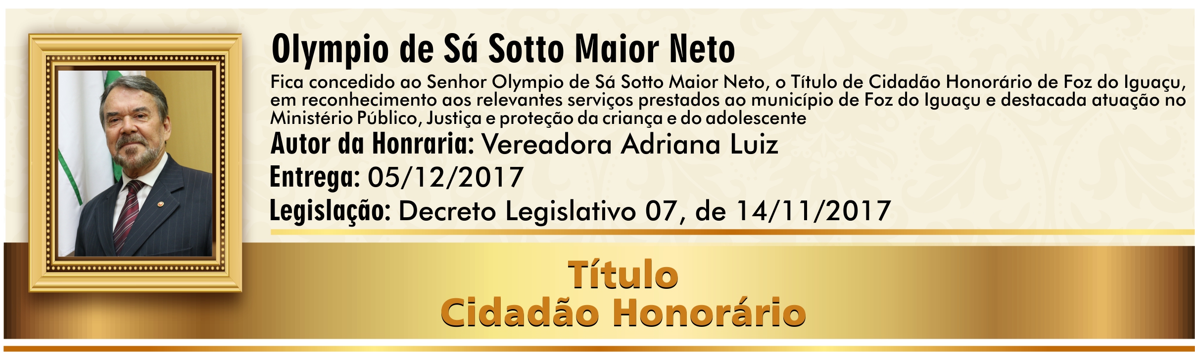 Olympio de Sá sotto Maior Neto