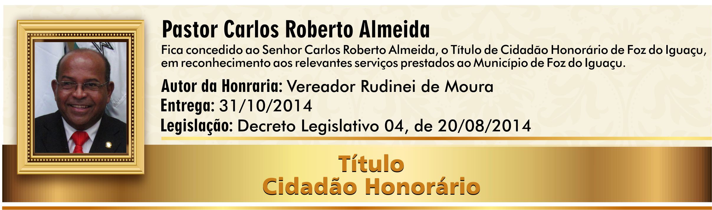 Pastor Carlos Roberto Almeida