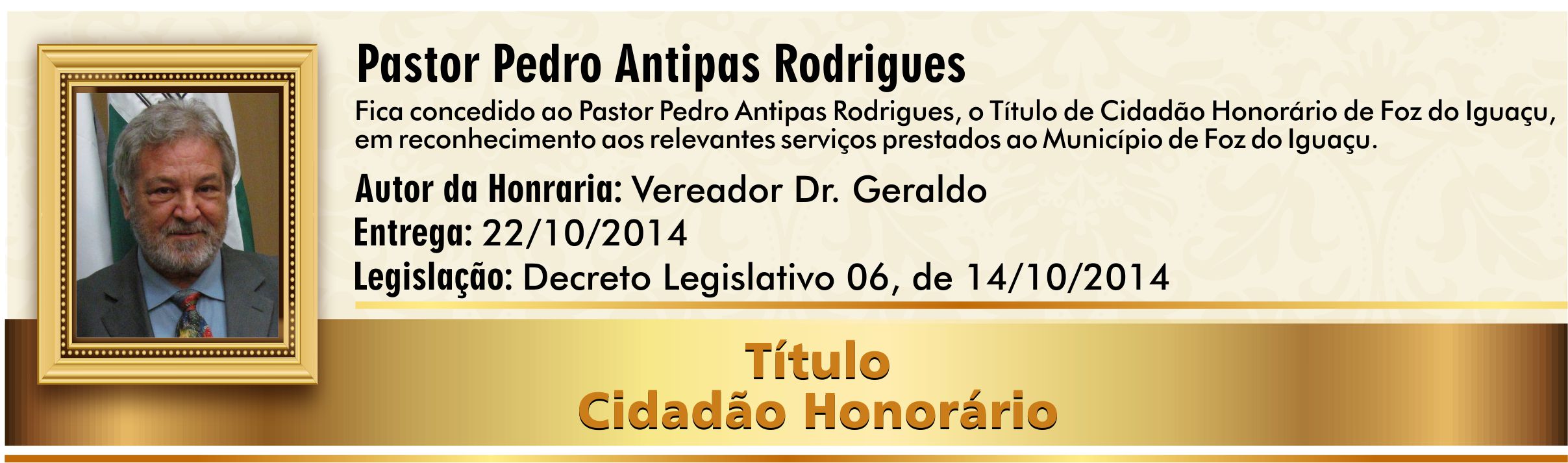 Pastor Pedro Antipas Rodrigues
