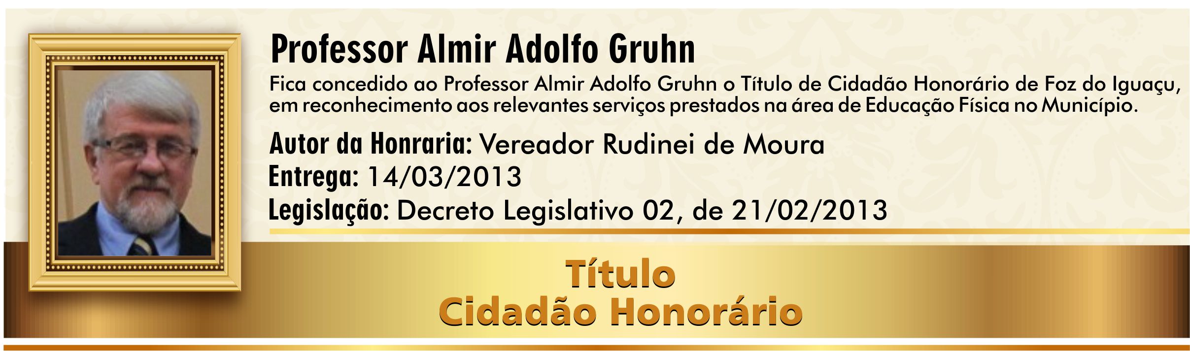 Professor Almir Adolfo Gruhn