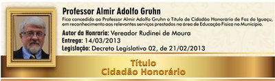 Professor Almir Adolfo Gruhn