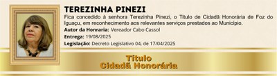 Terezinha Pinezi
