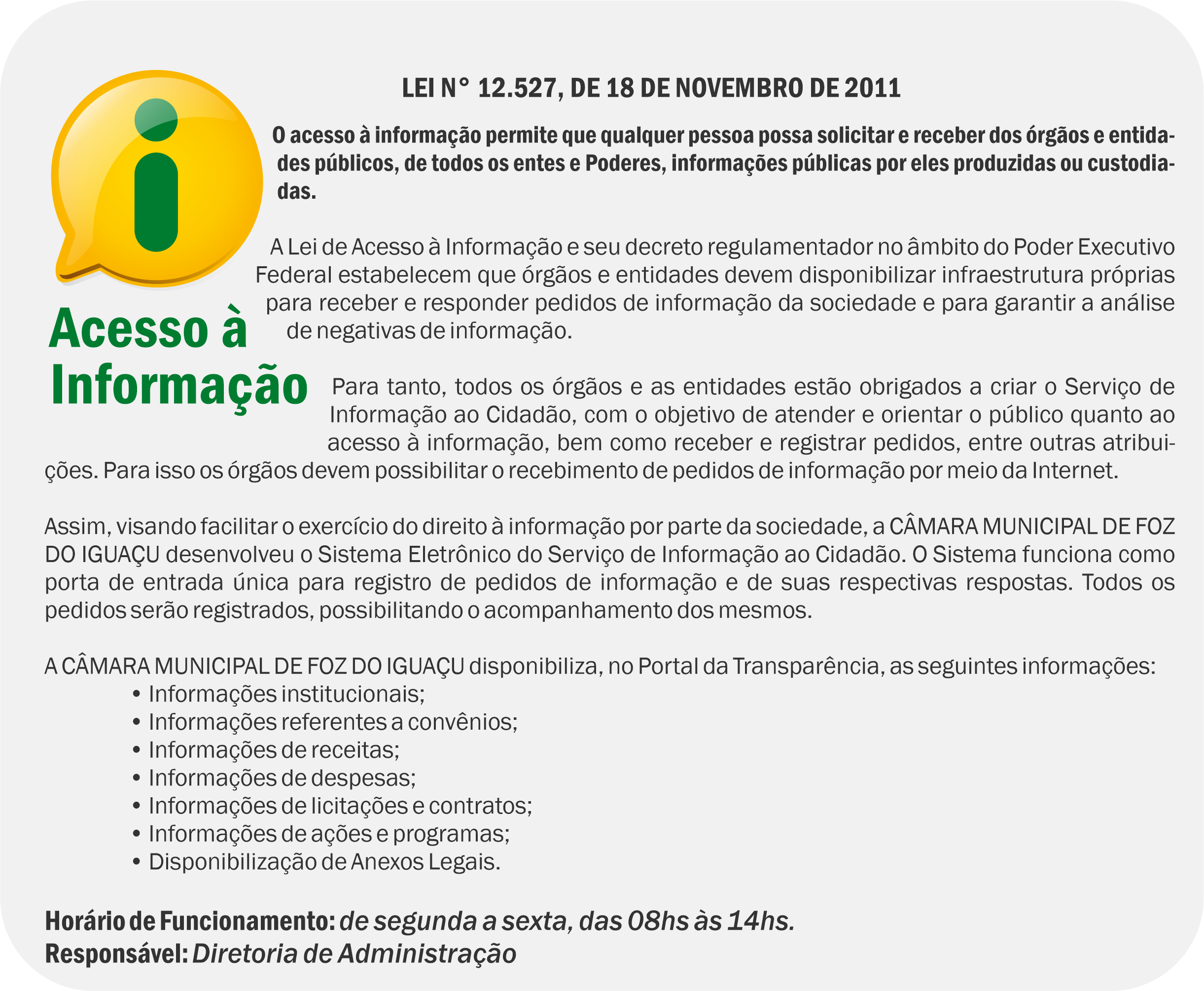 texto completo acesso à informação