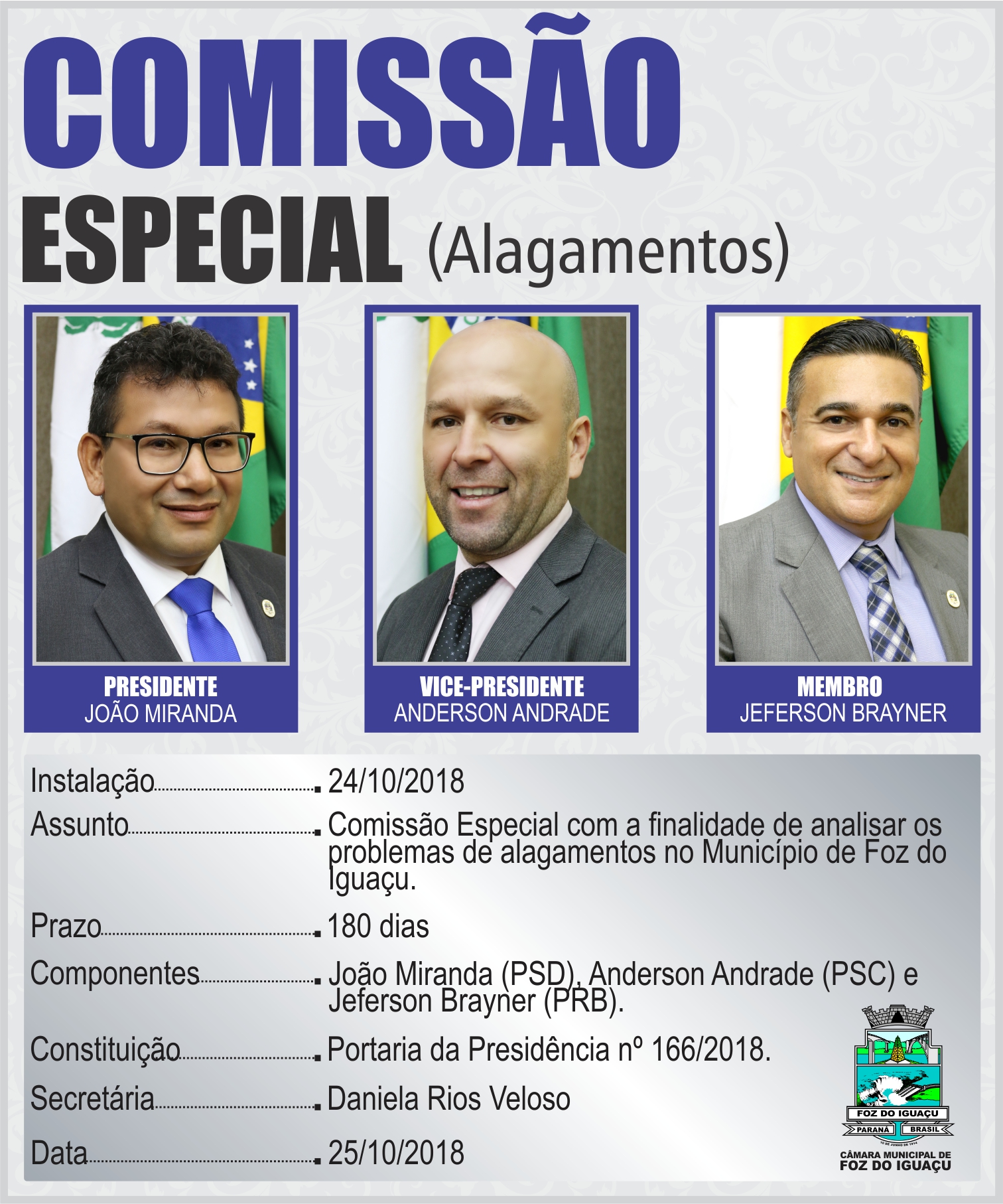 COMISSÕES TEMPORÁRIAS 2019 - ALAGAMENTOS