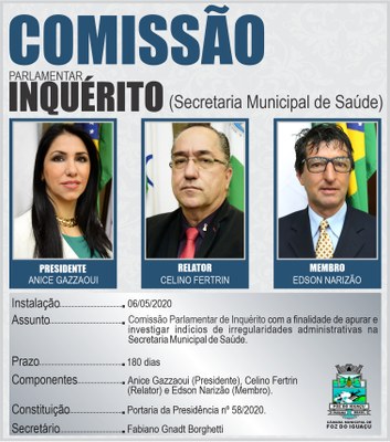 COMISSÕES TEMPORÁRIAS 2020 - Secretaria Municipal de Saúde