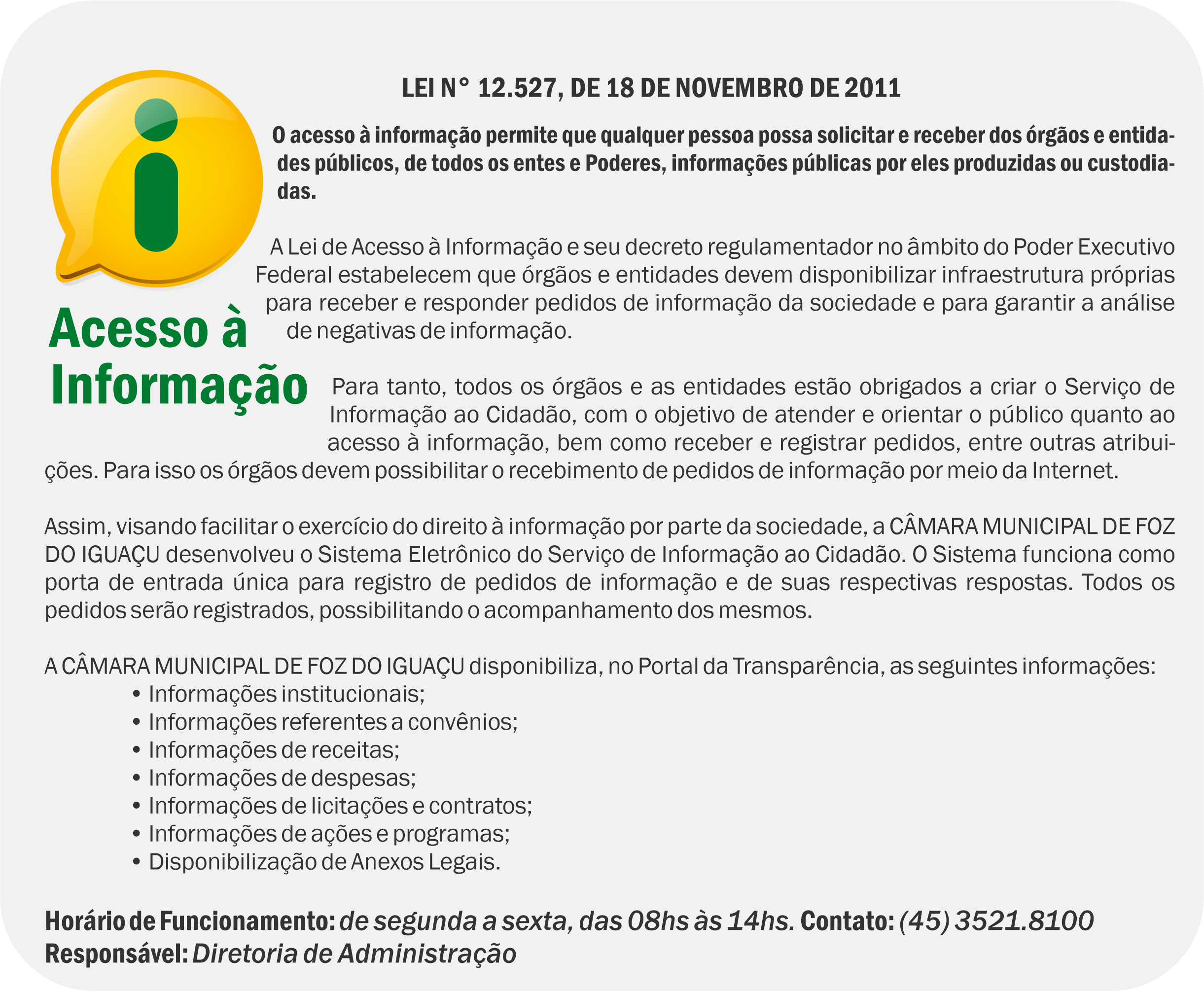 texto completo acesso à informação