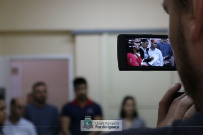 Alunos do curso técnico em Administração do Instituto Federal do Paraná visitam a Câmara Municipal de Foz do Iguaçu - 08-08 (09)