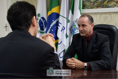 Cônsul de Israel em visita à Câmara Municipal de Foz do Iguaçu - 03/03/2020