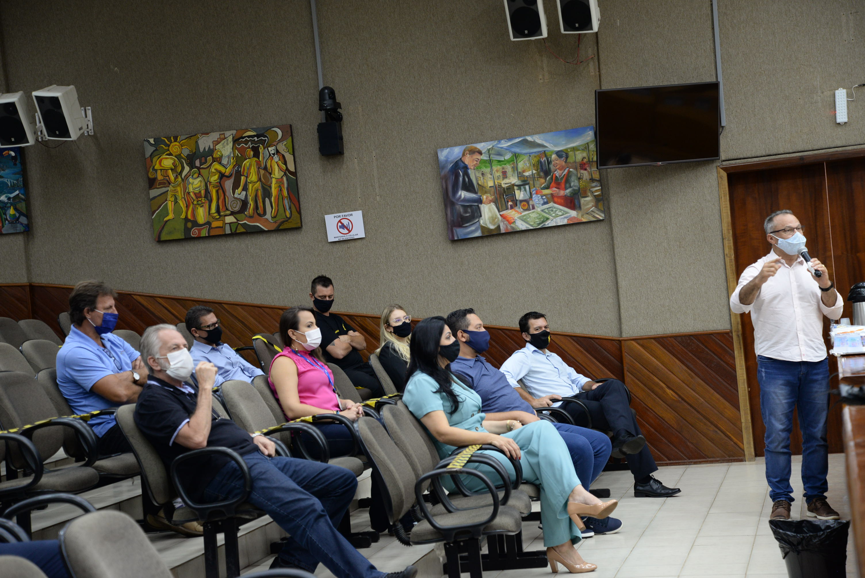 Reunião Vereadores, Prefeito e Secretário de Obras (03/02/21)