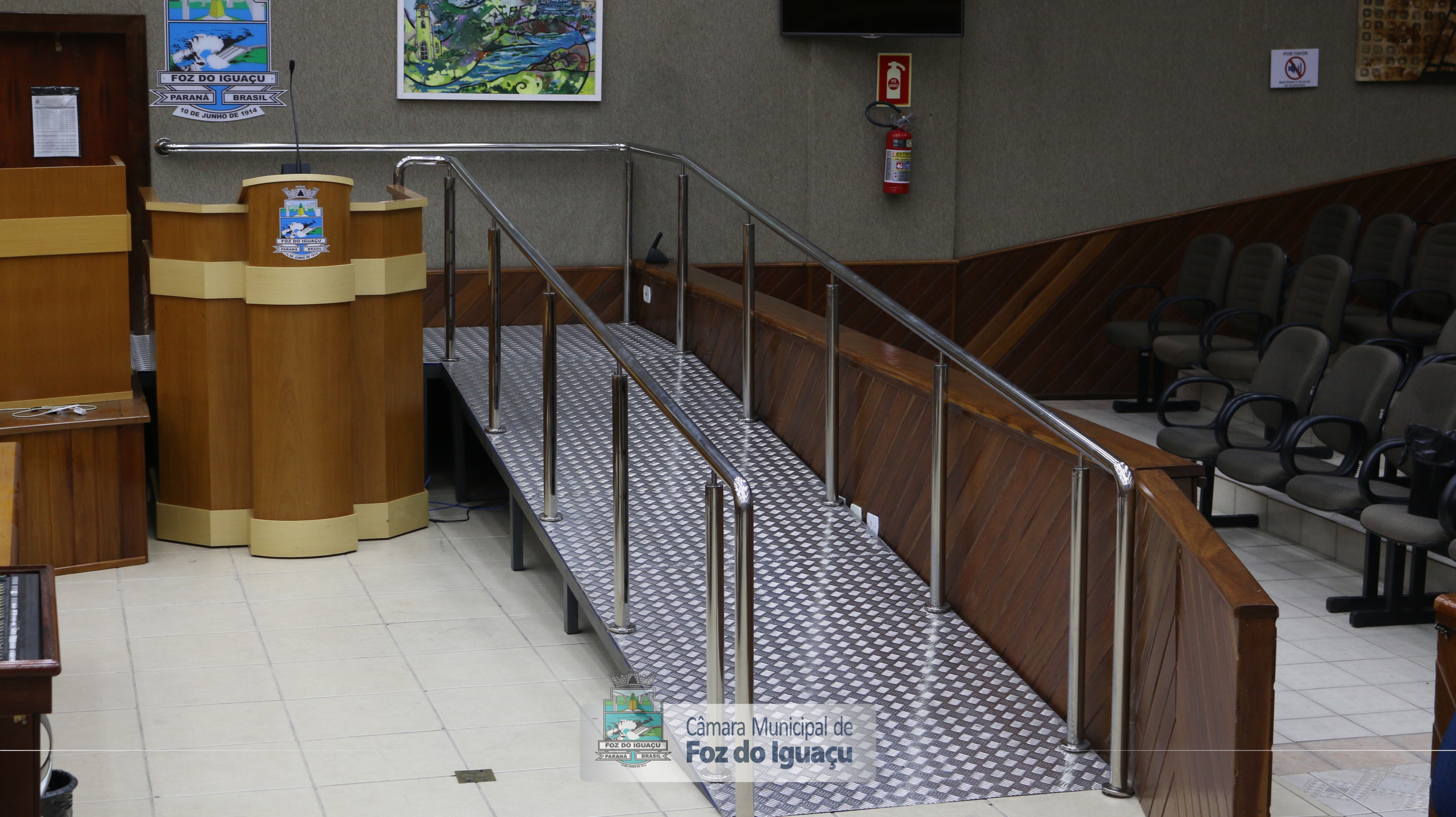 Instalação da rampa para cadeirantes (02)