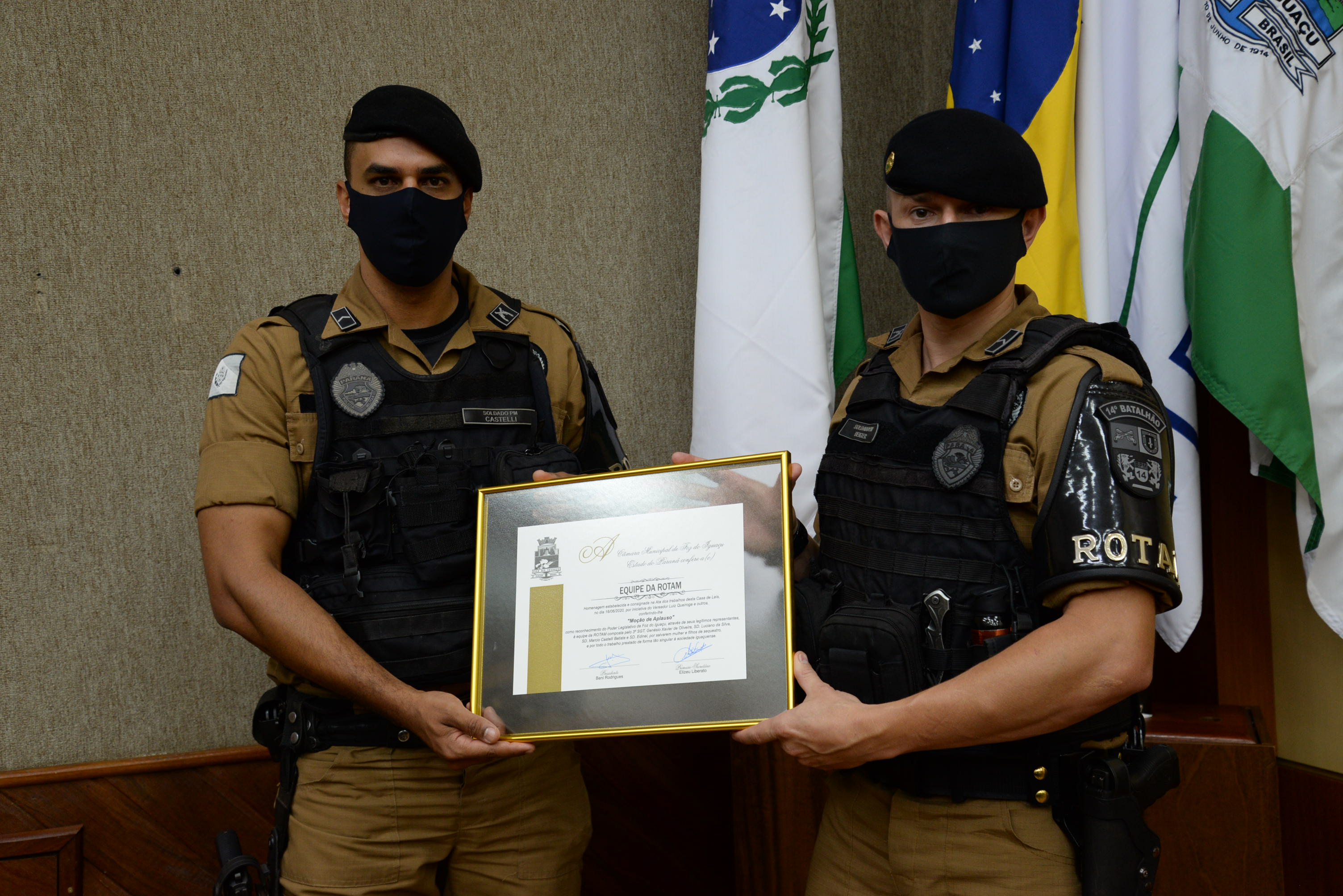 Moção de Aplauso nº 09/2020, dedicada à Equipe da ROTAM - 09/12/2020