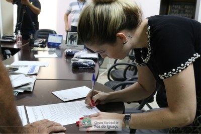 Posse das novas estagiárias da Câmara Municipal (05)
