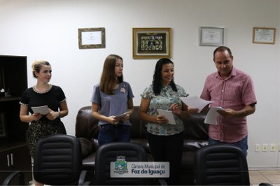 Posse das novas estagiárias da Câmara Municipal (07)