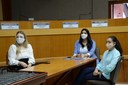 Reunião Bancada Feminina (11/02/2021)
Vereadoras: Yasmin Hachem, Protetora Carol Dedonatti e Anice Gazzaoui.

 Foto: Beatriz Bidarra (Diretoria de Comunicação CMFI)
