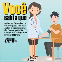 Aferição de pressão arterial na farmácia agora é direito previsto em lei!