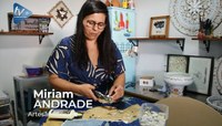 Artistas de Foz: conheça Miriam Andrade, artesã dos mosaicos