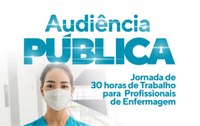 Audiência pública debate jornada de 30 horas para profissionais de enfermagem em Foz