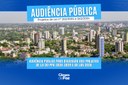 Audiência pública vai debater o Plano Plurianual e a Lei Orçamentária Anual de 2026