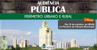 Câmara chama população para discutir projeto de delimitação do perímetro urbano e rural