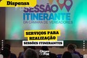 Câmara de Foz abre processo de dispensa de licitação para contratação de serviços especializados para realização de sessões itinerantes