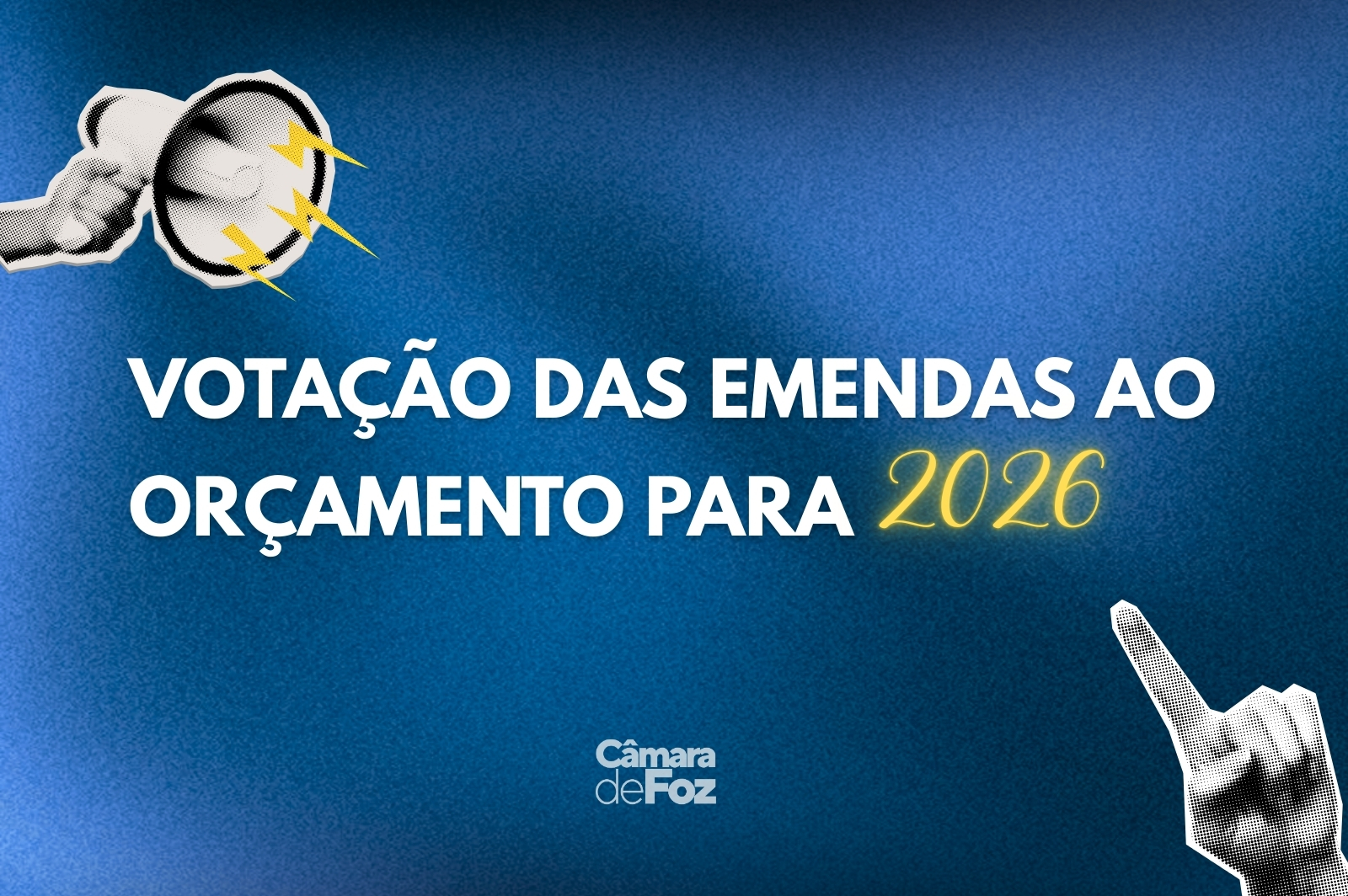 Câmara de Foz começa votação das emendas ao orçamento para 2026 nesta quinta (18/12)