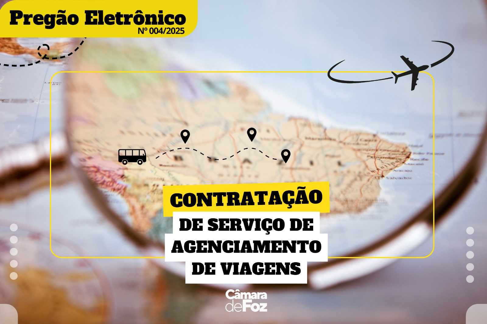 Câmara de Foz homologa pregão de empresa para fornecimento de passagens