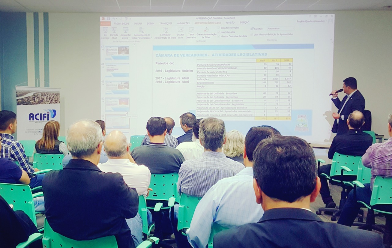 Câmara de Vereadores estreita relacionamento com setores comercial e industrial de Foz