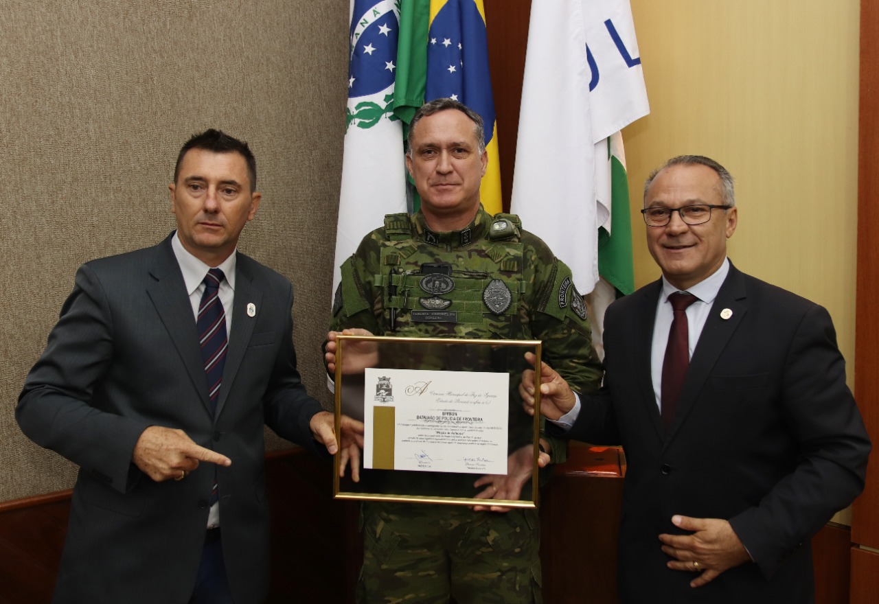 Câmara homenageia BPFRON pelos 10 anos de atuação em proteção às fronteiras