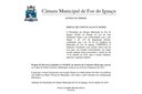 Câmara Municipal de Foz do Iguaçu publica Edital de Convocação para Sessão Extraordinária
