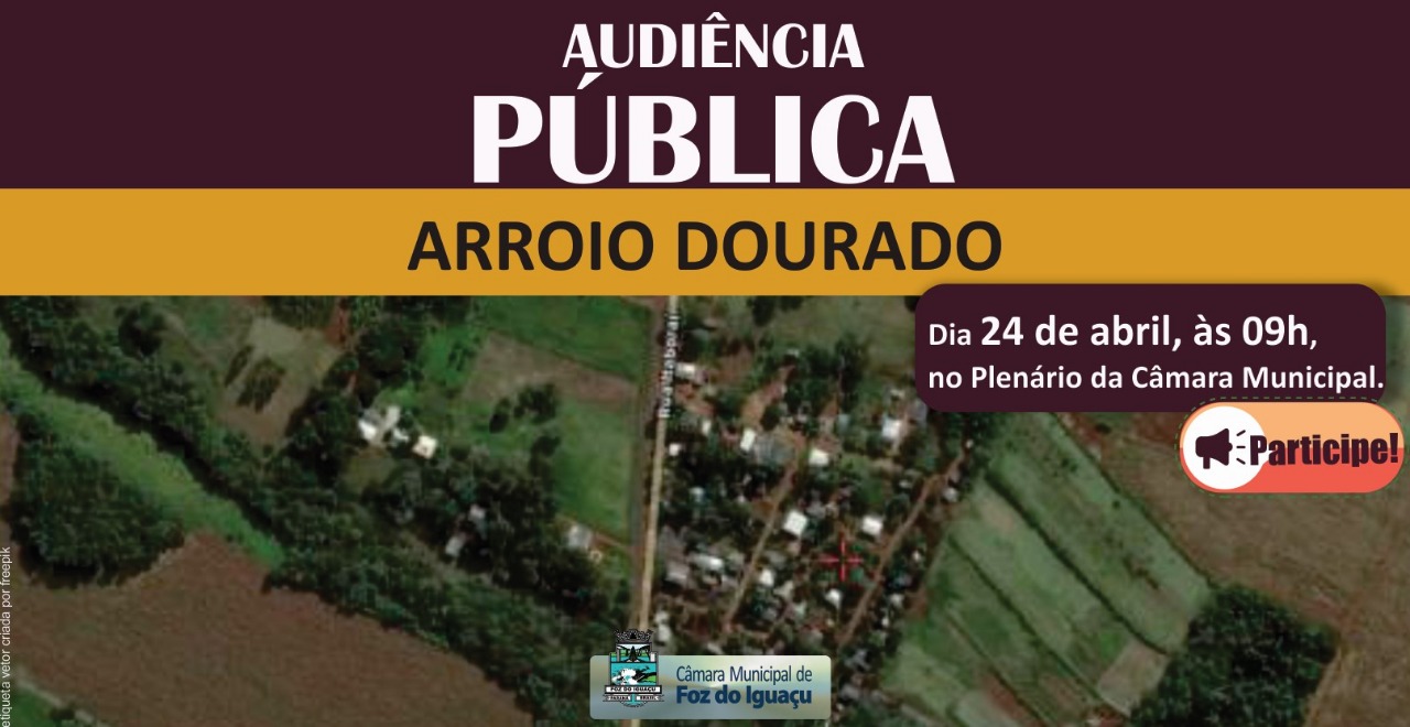 Câmara Municipal realiza nesta quarta audiência pública para debater questão das famílias do Arroio Dourado