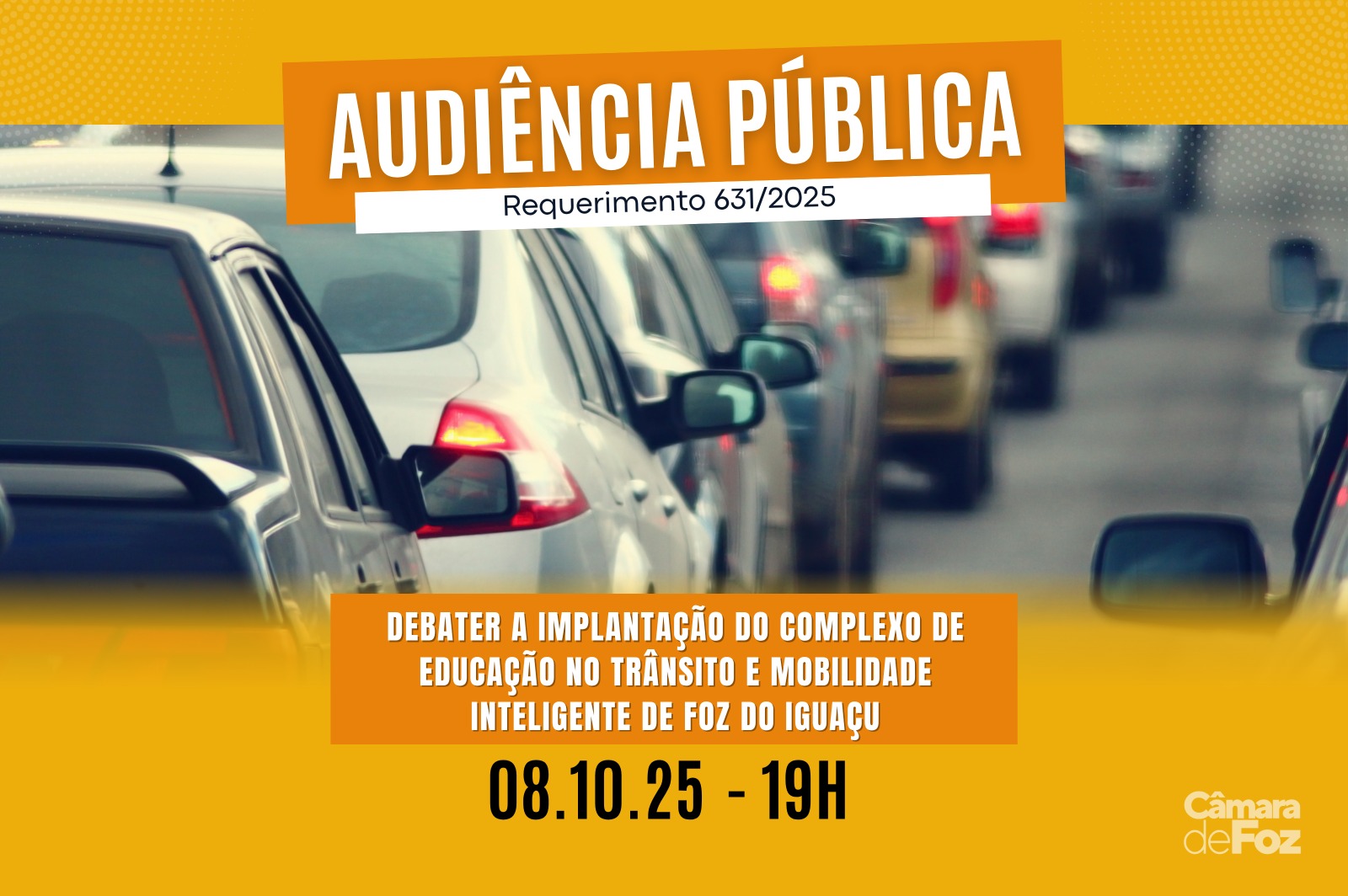 Câmara realiza Audiência Pública para debater a implantação de Complexo de Educação no Trânsito