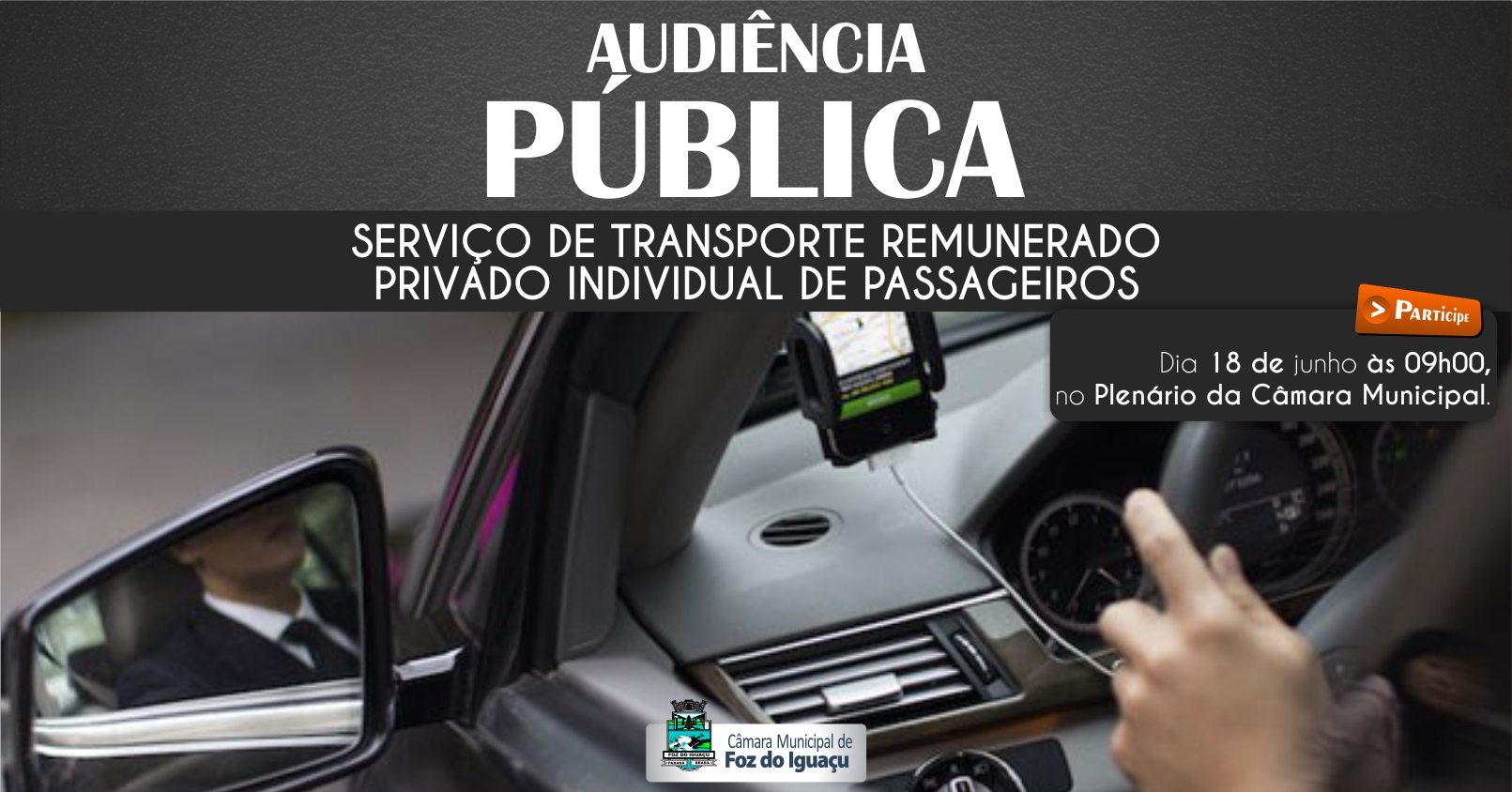 Câmara realiza audiência pública para debater regulamentação dos aplicativos de transporte de passageiros