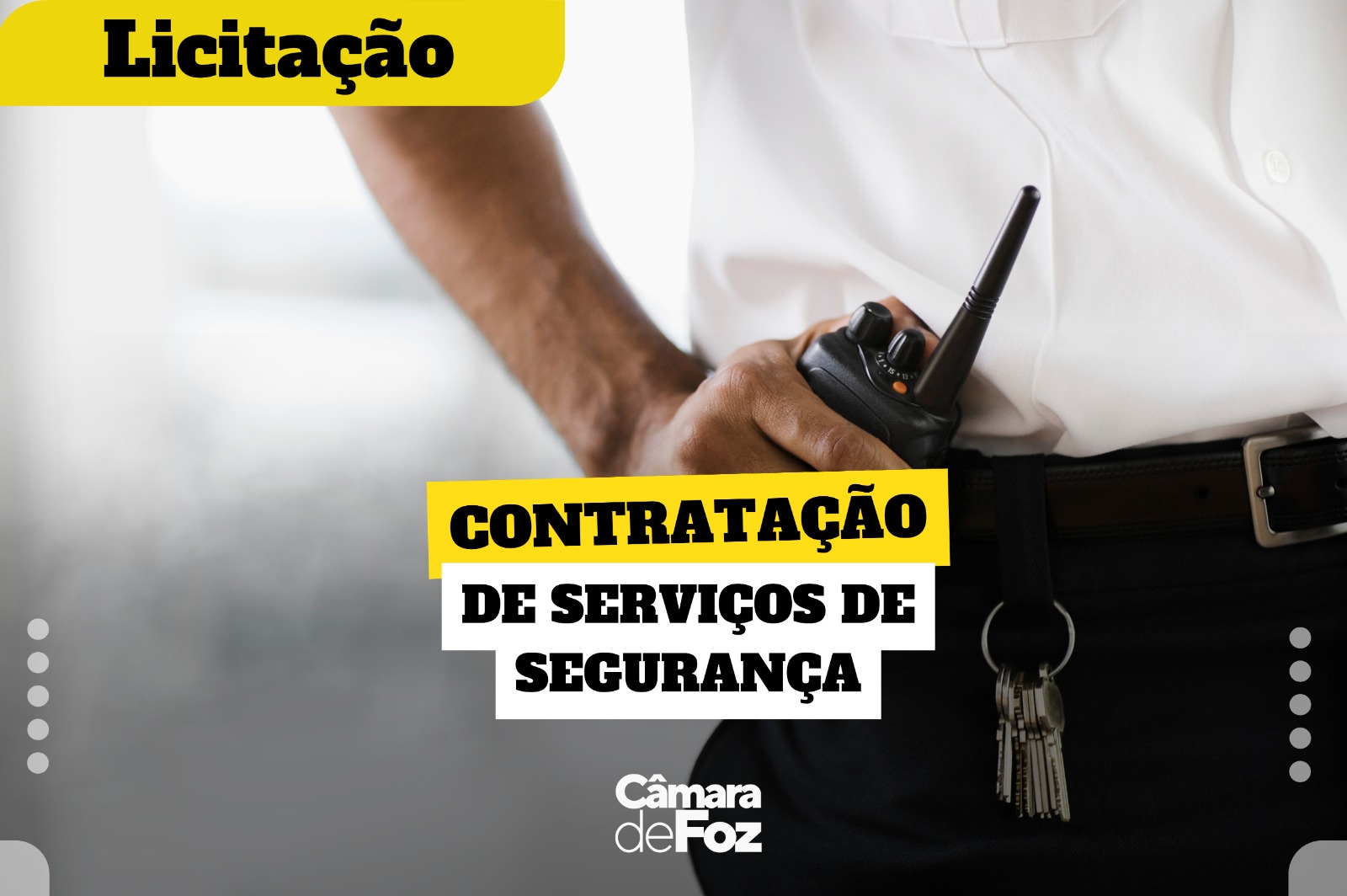 Câmara realiza licitação para contratação de serviço de vigilância armada