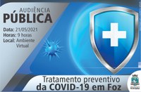 Câmara sedia audiência pública sobre tratamento preventivo do COVID-19 em Foz