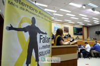 Centro de Valorização da Vida divulga na Câmara campanha de prevenção ao suicídio