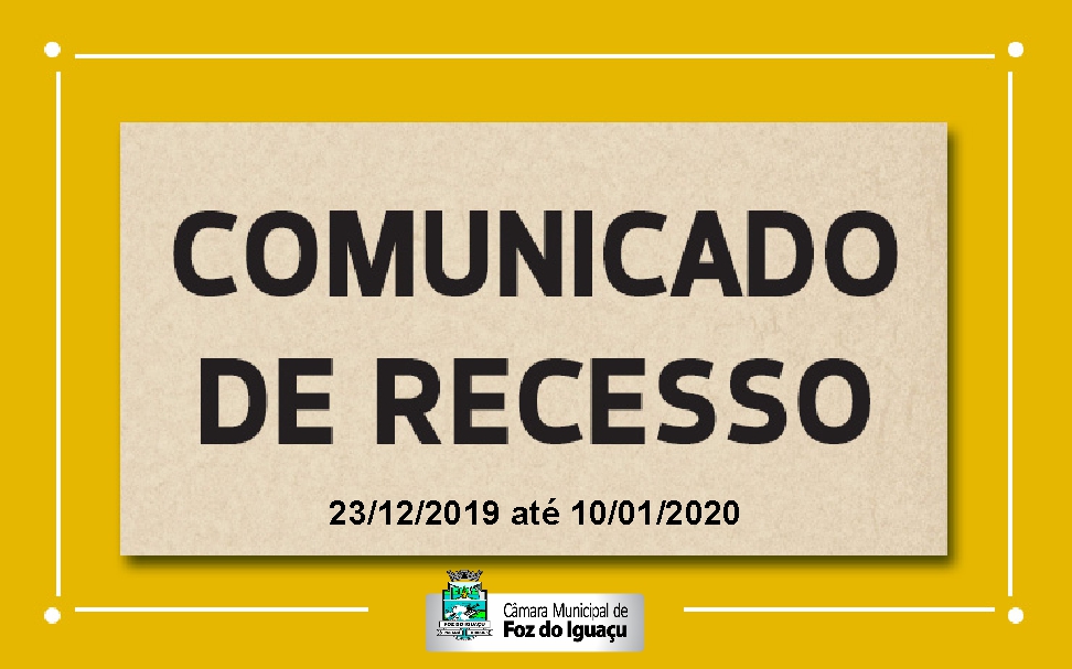 Comunicado de Recesso