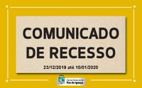 Comunicado de Recesso