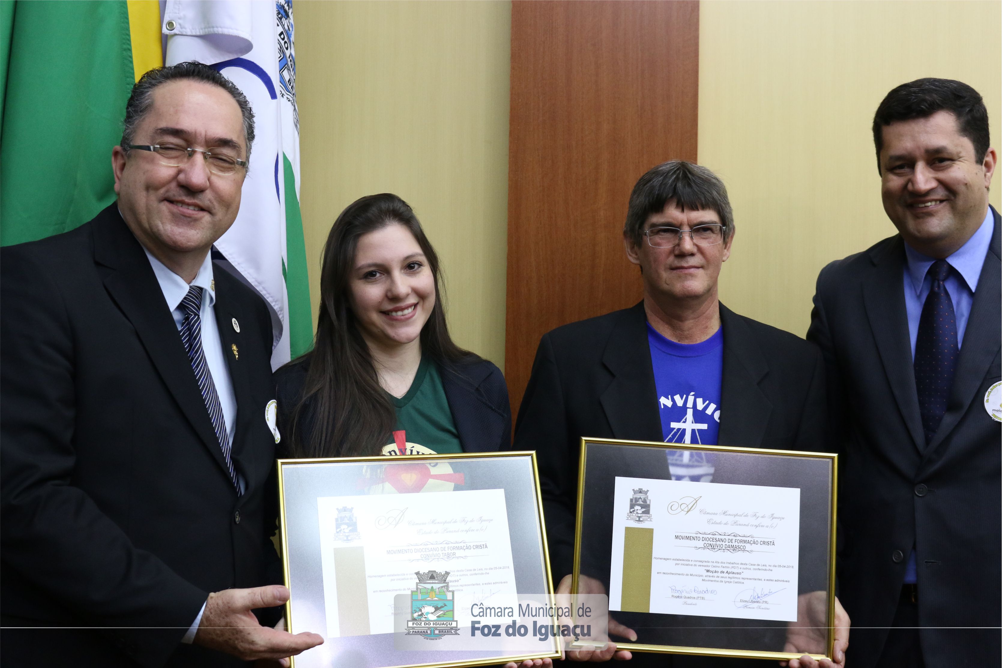 Convívios Damasco e Tabor recebem Moção de Aplauso do Legislativo