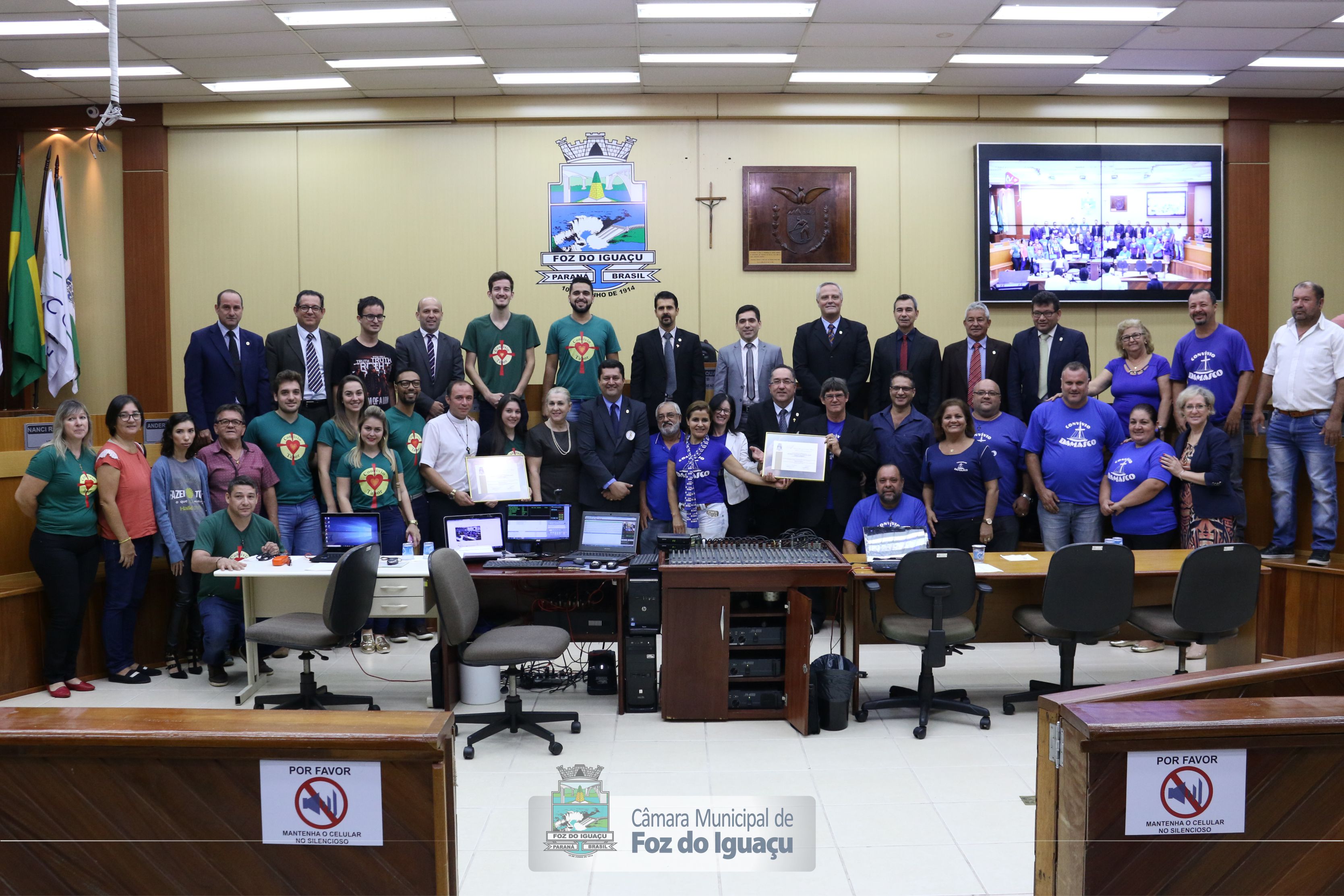 Convívios Tabor e Damasco são homenageados na Câmara
