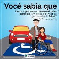 É Lei! Idoso tem direito à isenção do Estarfi